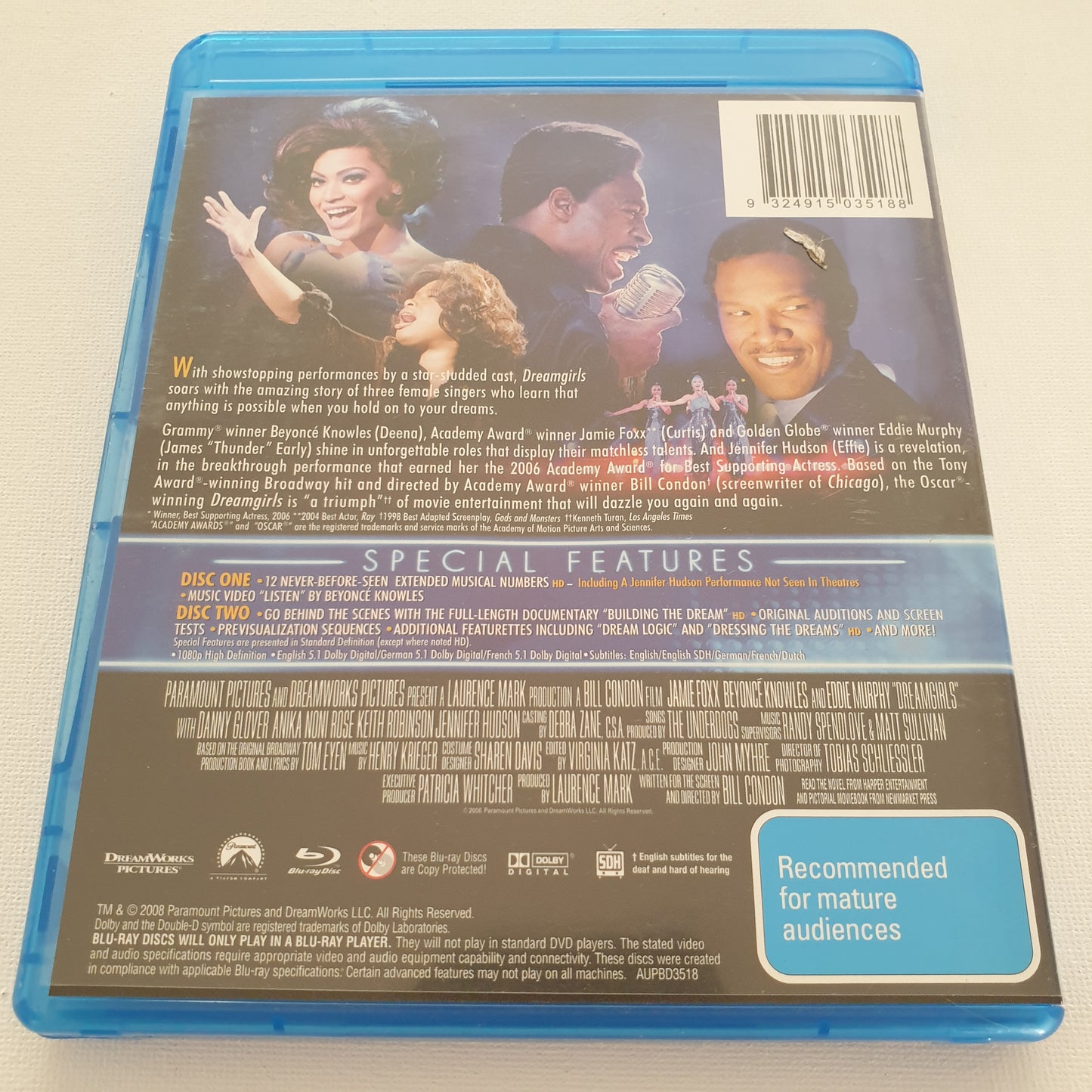 Dream Girls (2 Disc-Set Blu-ray DVD)
