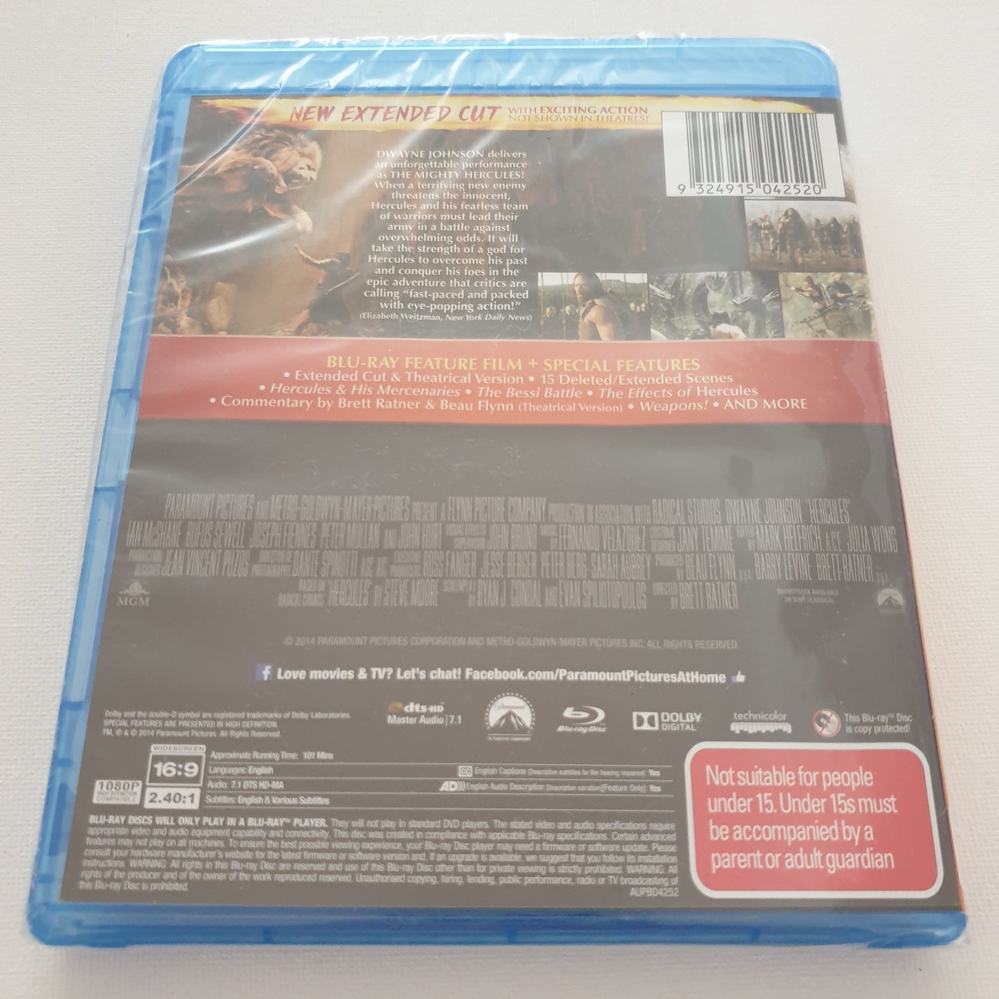 Hercules: Extended Cut (Blu-ray DVD)