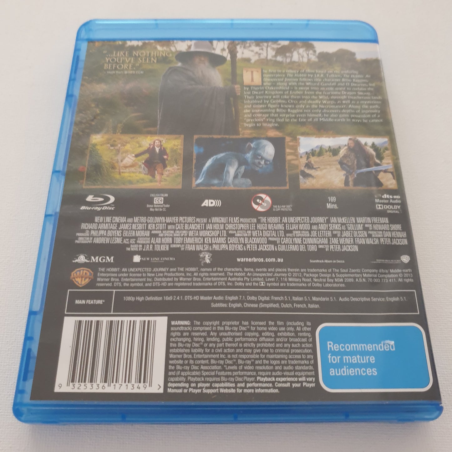 The Hobbit: An Unexpected Journey (Blu-ray DVD)