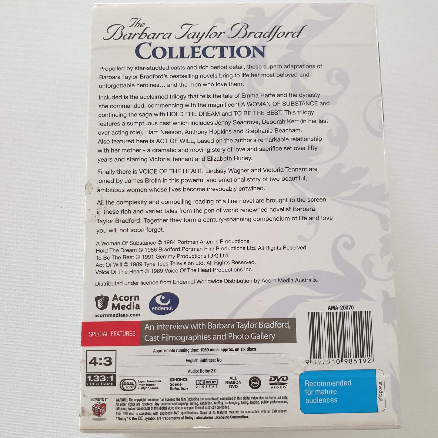 The Barbara Taylor Bradford Collection (DVD Boxset)