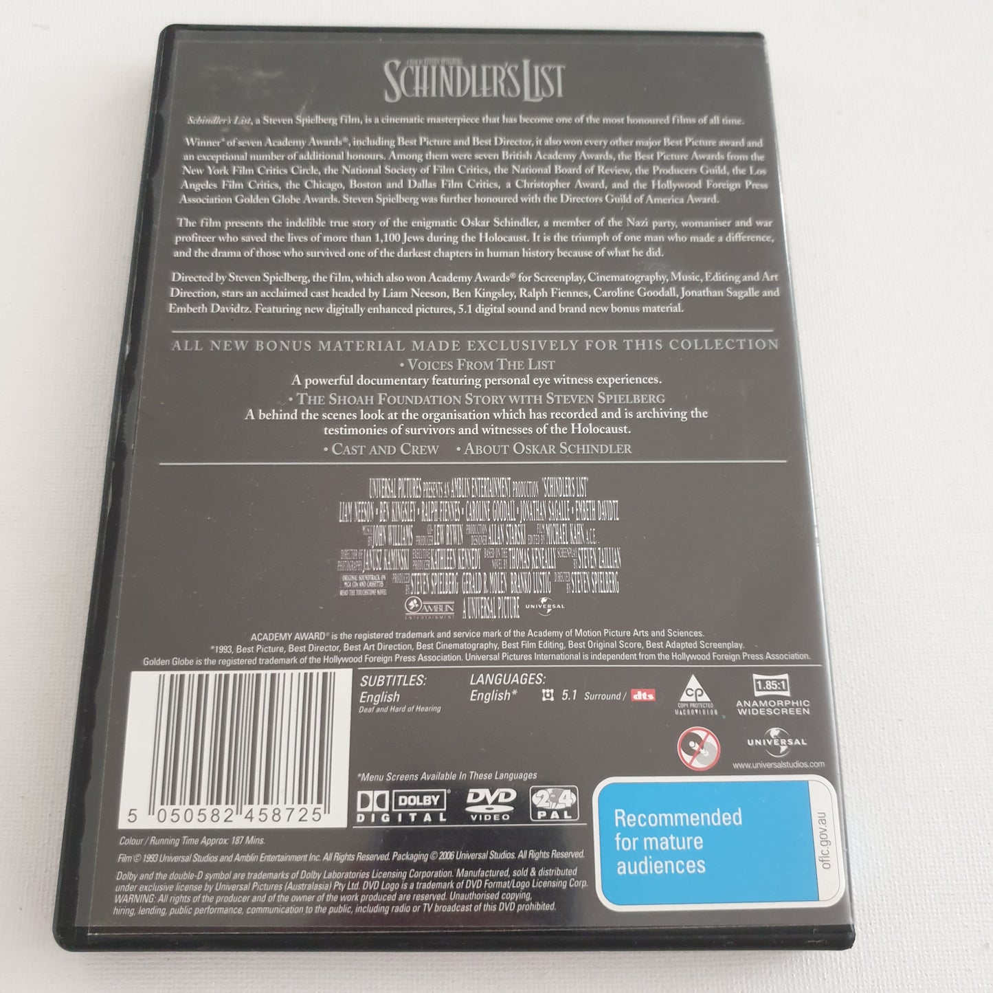 Schindler's List (DVD)