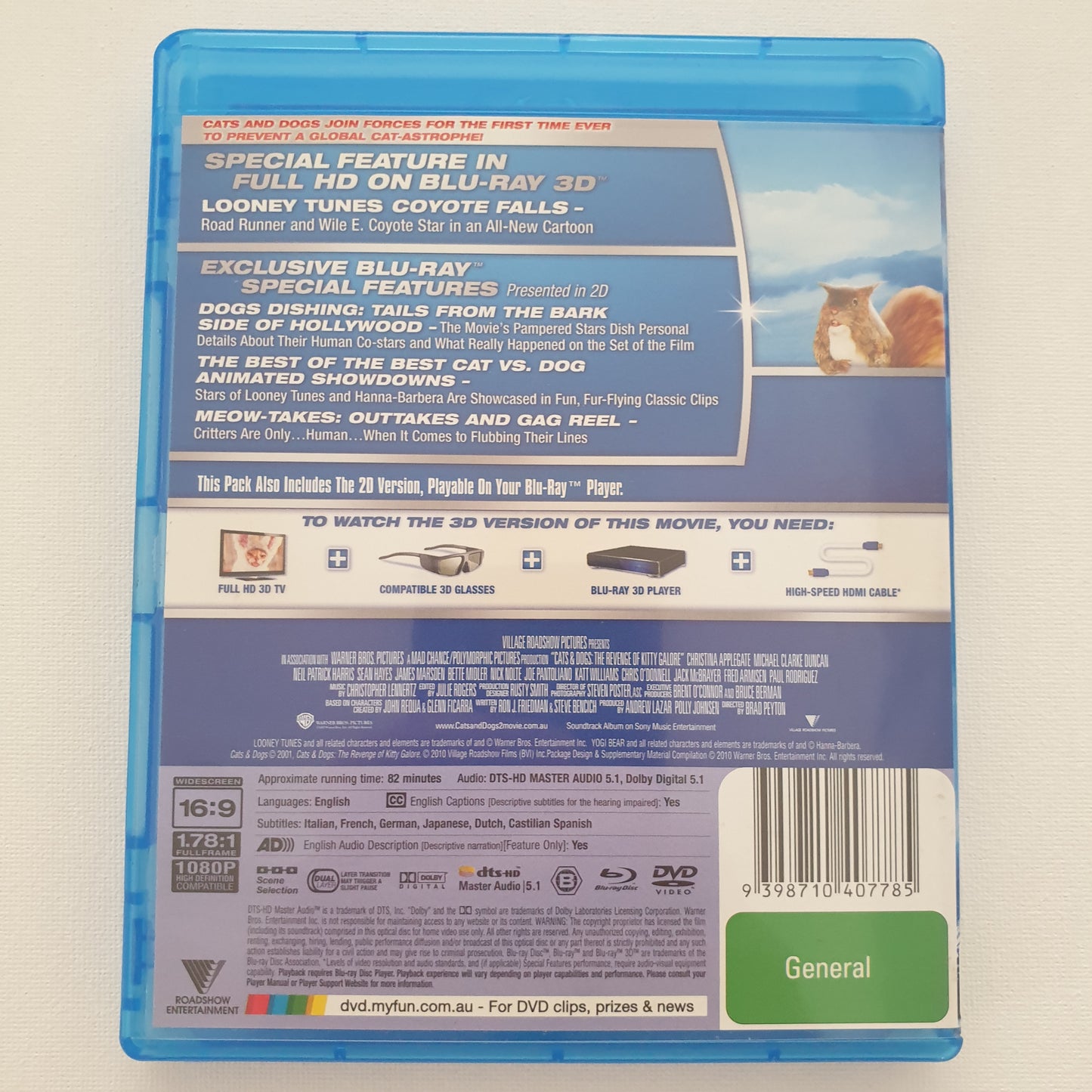 Cats & Dogs 3D (Blu-ray DVD)