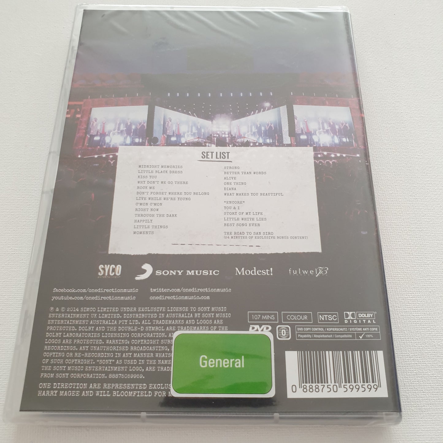 One Direction: Where We Are Live from San Siro Stadium (DVD)