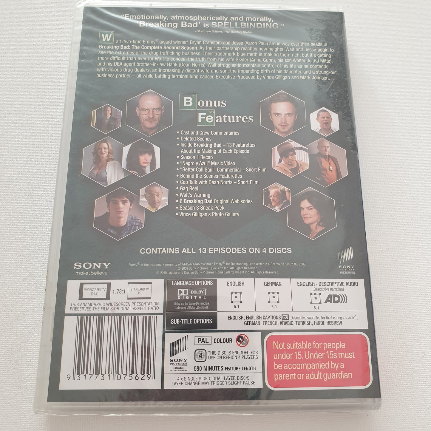 Breaking Bad: Season 2 (4 Disc-Set, DVD)