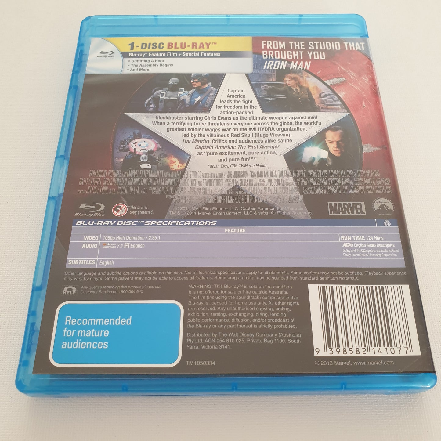 Captain America: The First Avenger (Bluray DVD)