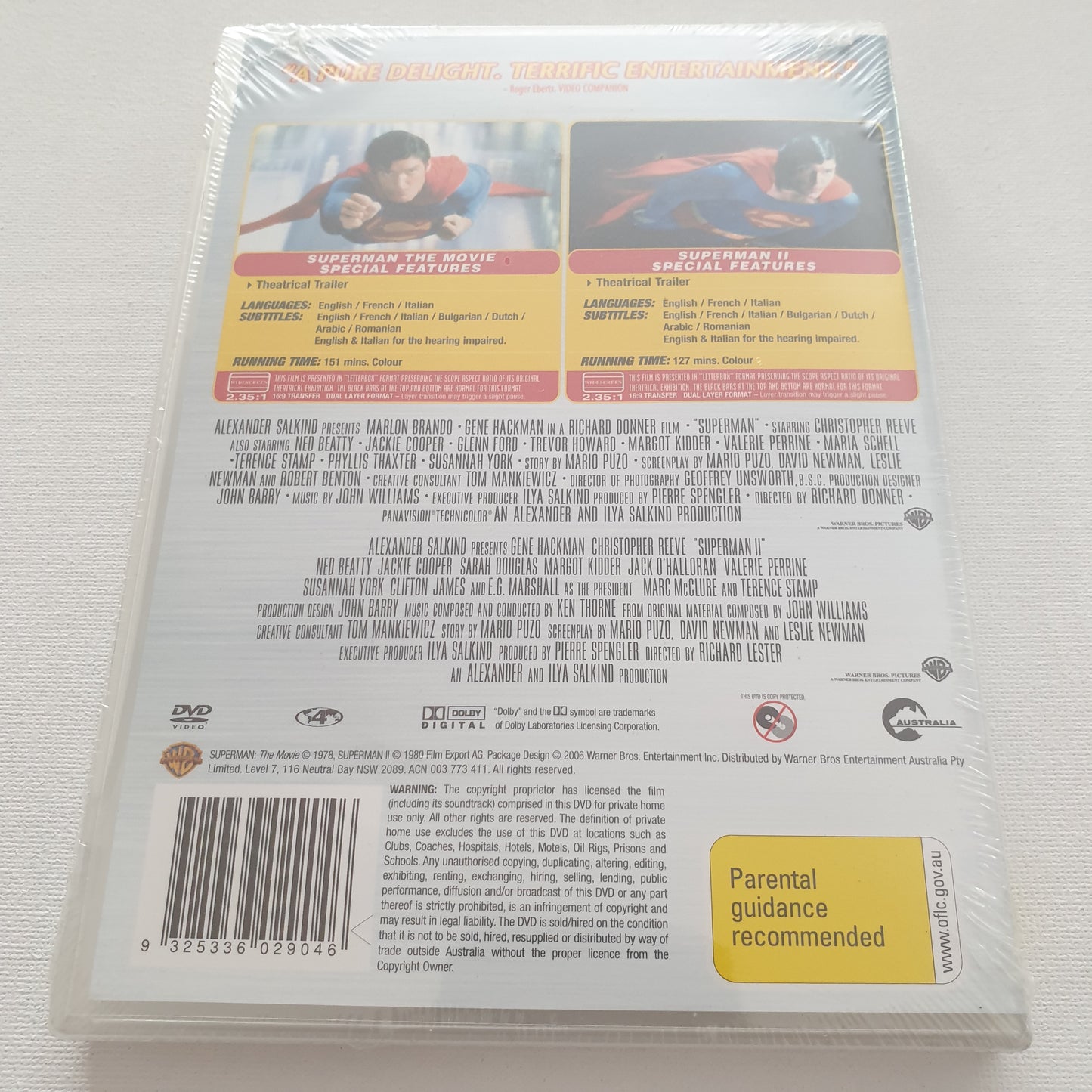 Superman The Movie and Superman 2 (DVD)