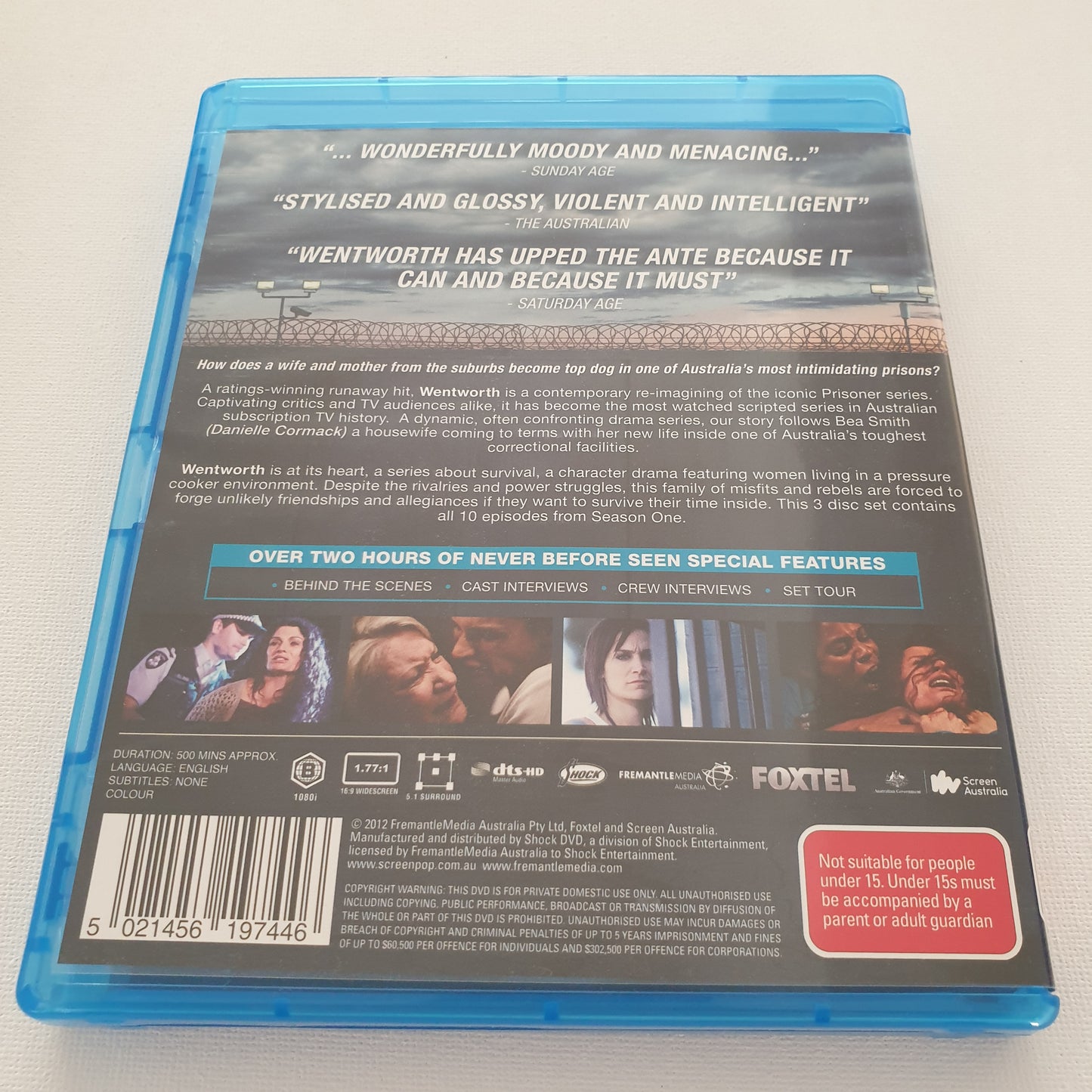 Wentworth: Season 1 (3 Disc-Set, Blu-ray DVD) + Sleeve