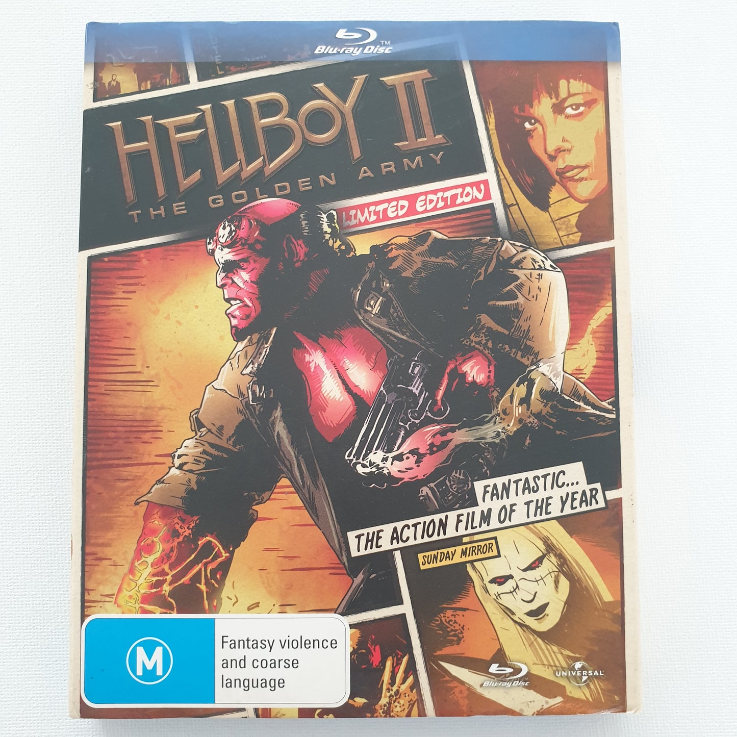 Hellboy II: The Golden Army (Blu-ray DVD) + Sleeve