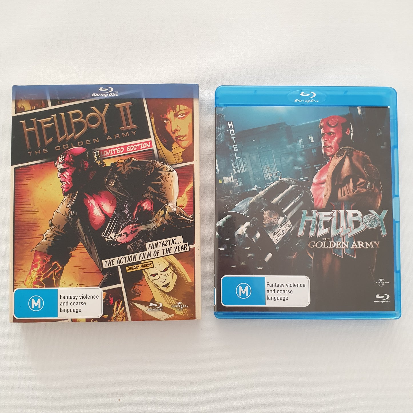 Hellboy II: The Golden Army (Blu-ray DVD) + Sleeve