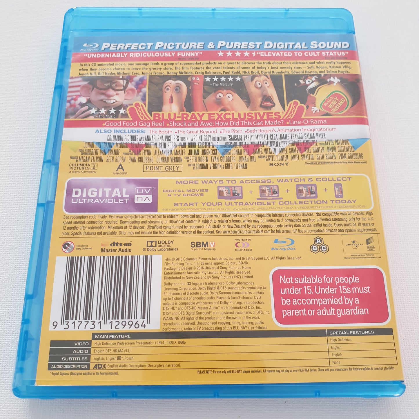 Sausage Party (Blu-ray DVD)