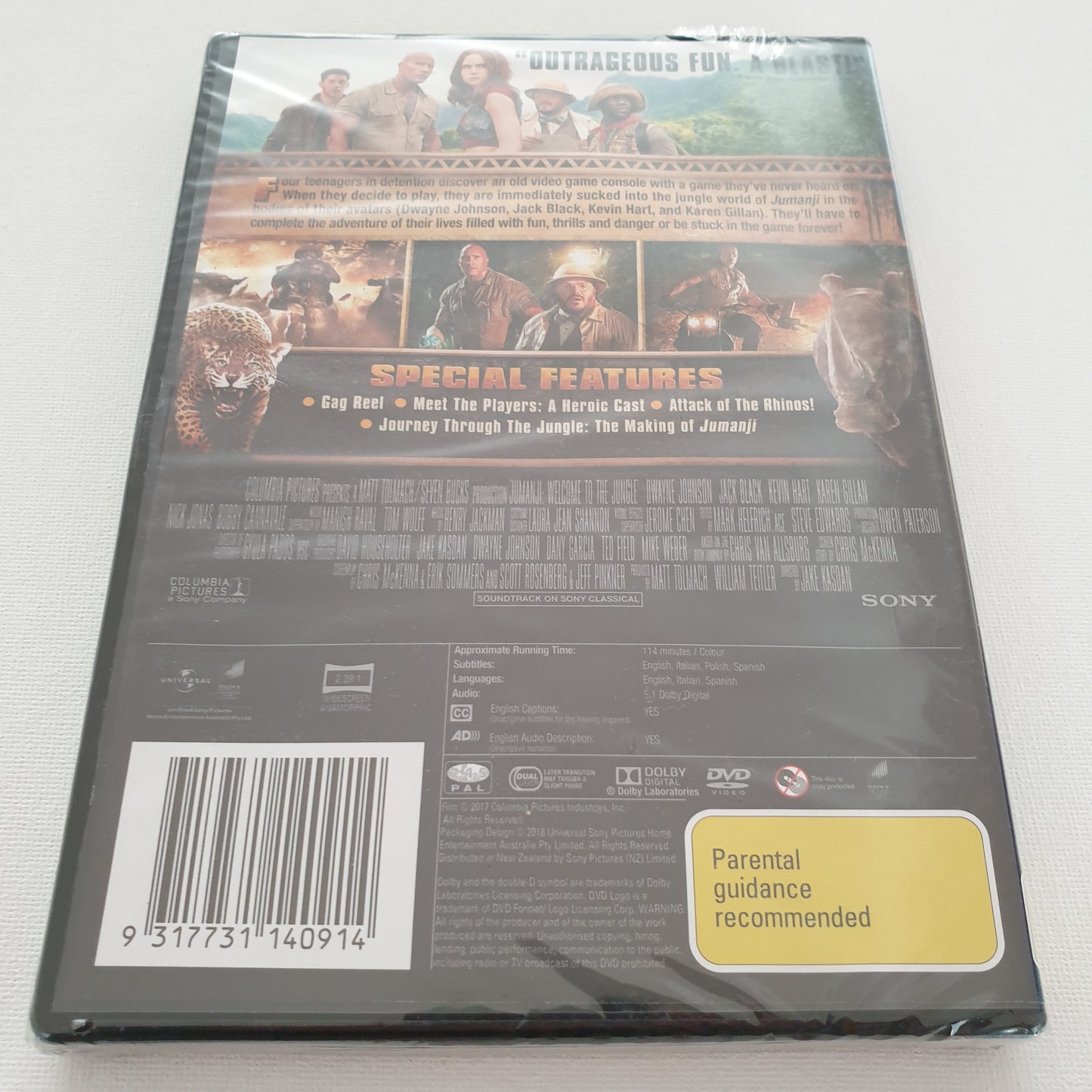 Jumanji: Welcome to the Jungle (DVD)