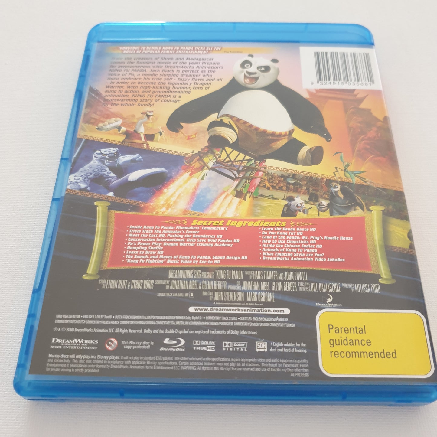 Kung Fu Panda (Blu-ray DVD)