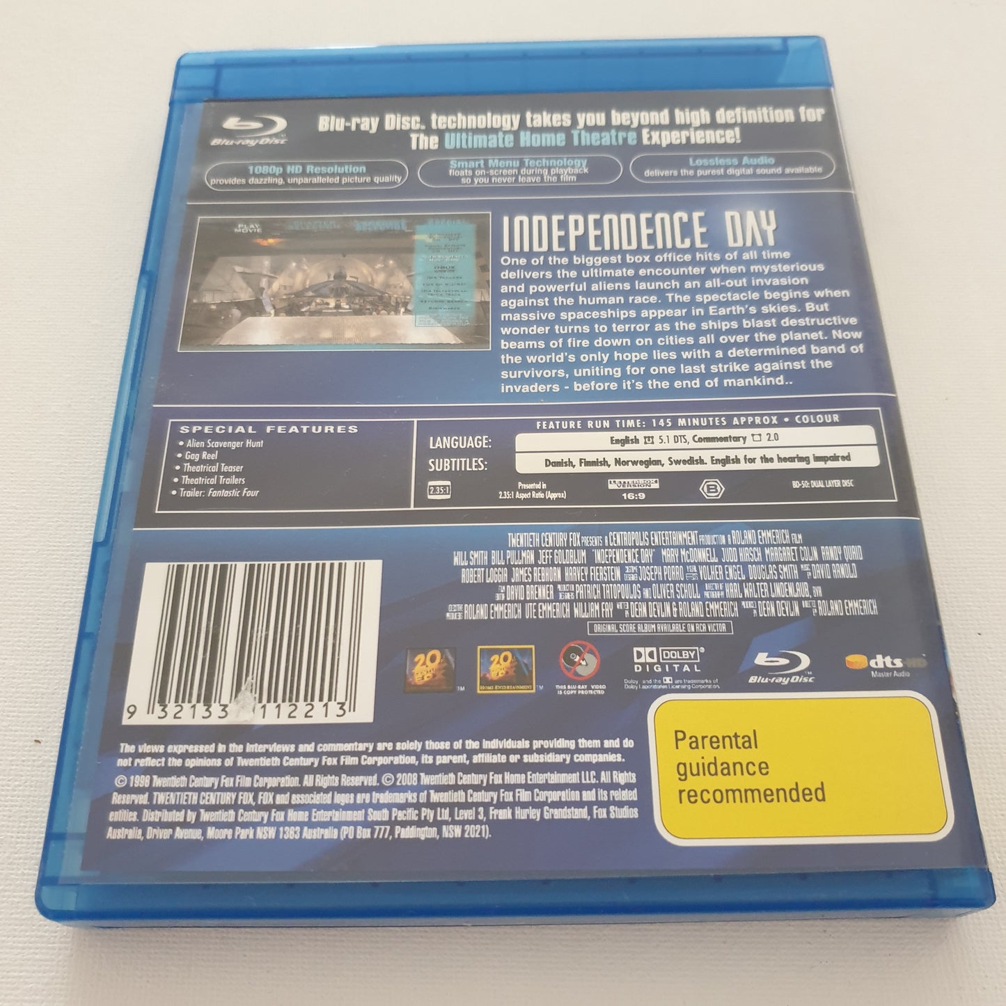 Independence Day (Blu-ray DVD)