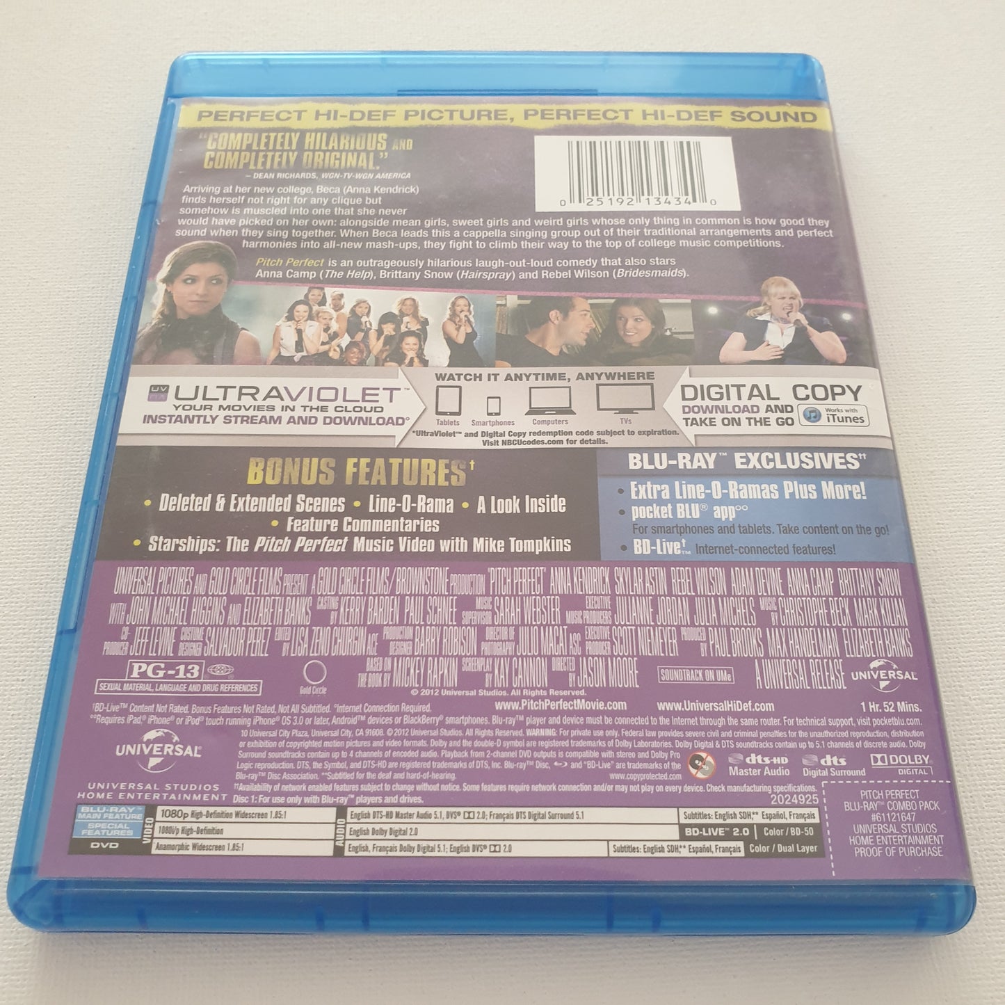 Pitch Perfect (2 Disc-Set, Blu-ray DVD)