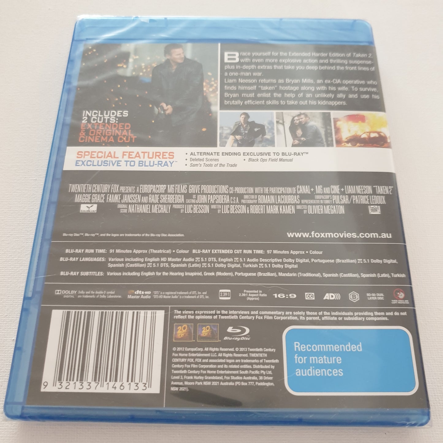 Taken 2: Extended Harder Cut (Blu-ray DVD)