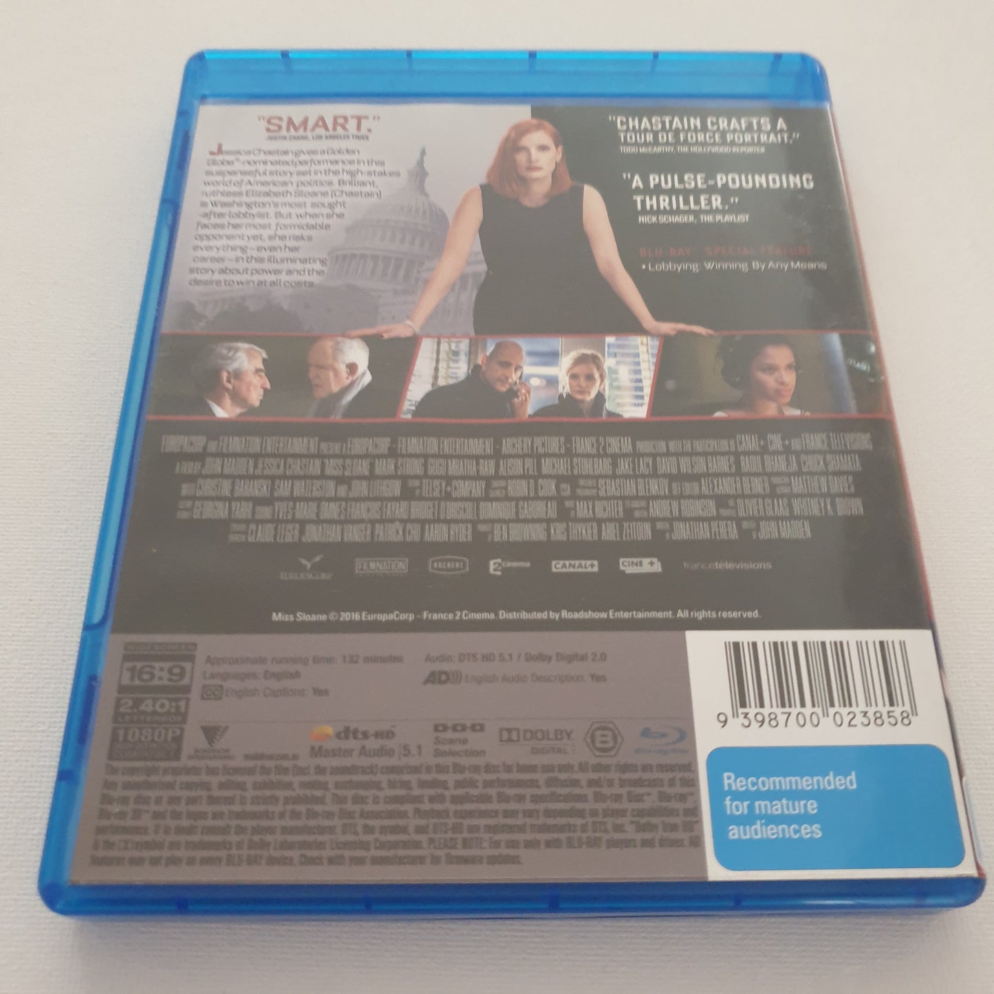 Miss Sloane (Blu-ray DVD)