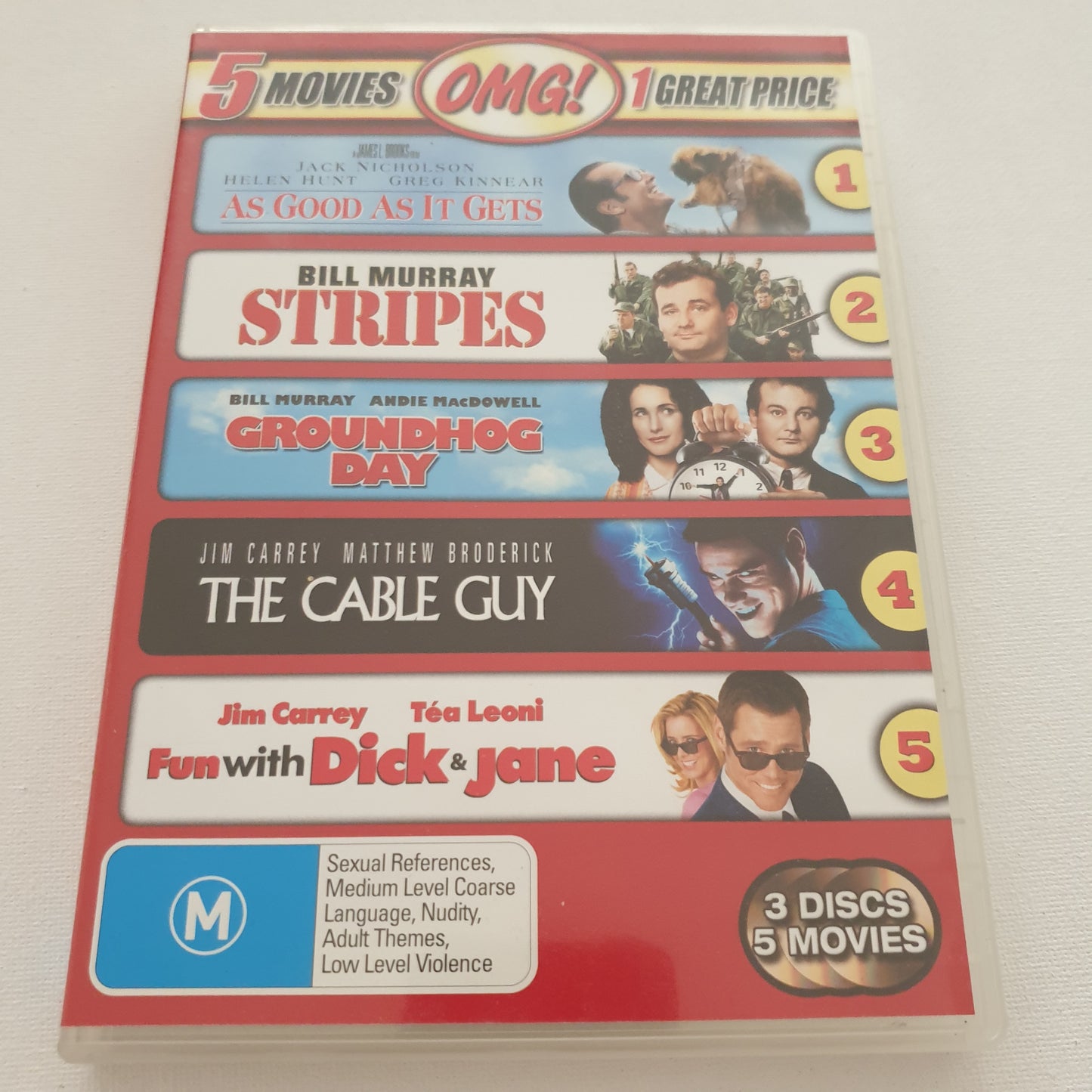 As Good as it Gets / Stripes / Groundhog Day / The Cable Guy / Fun with Dick and Jane (DVD)