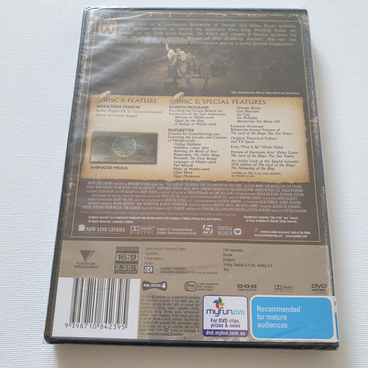 The Lord of the Rings: The Fellowship of the Ring (DVD)