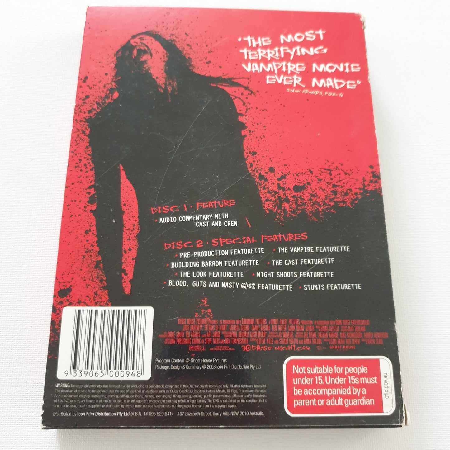 30 Days of Night (DVD) Includes Comic