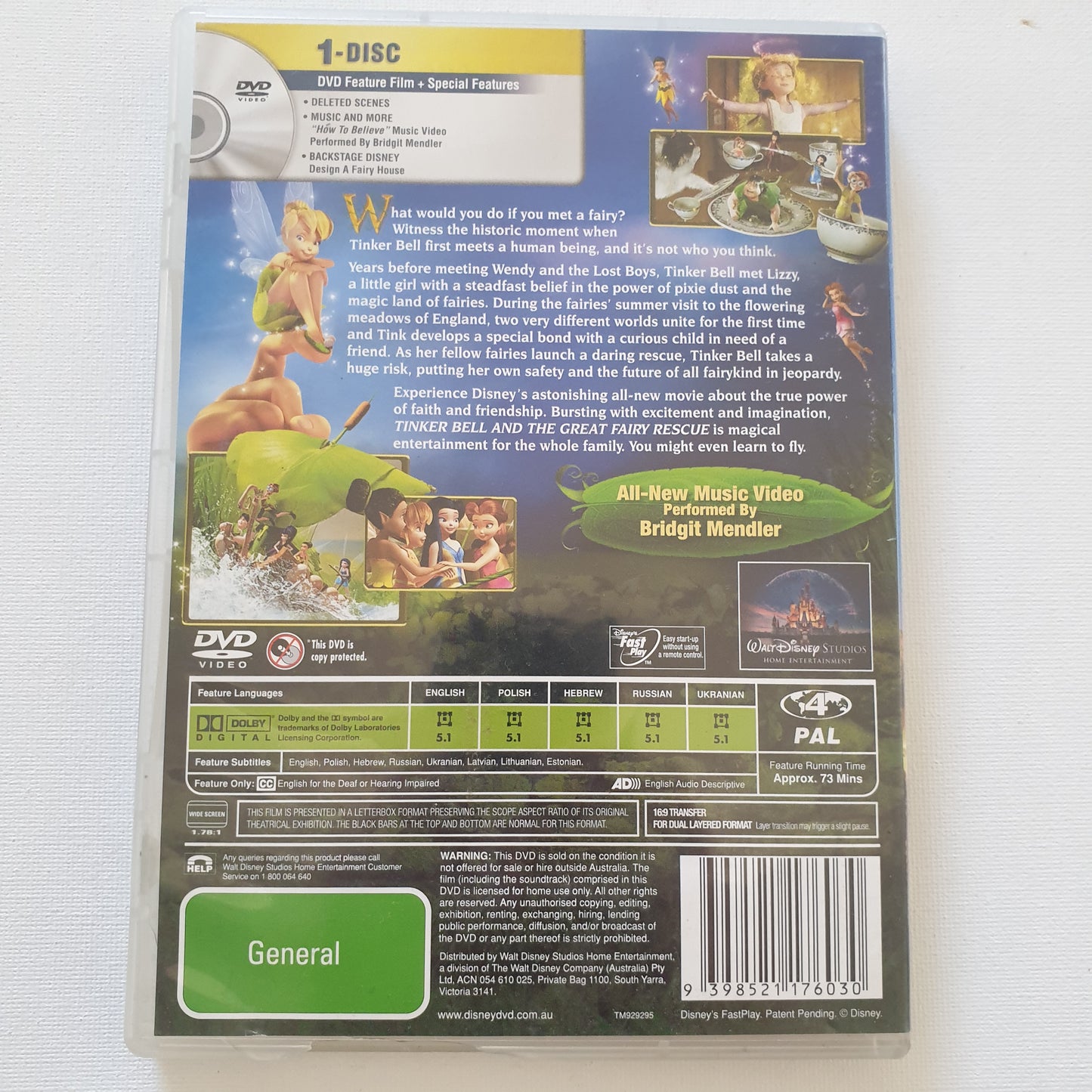 Tinker Bell and the Great Fairy Rescue (DVD)