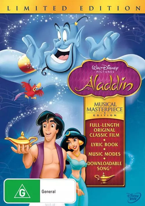 Aladdin - Musical Masterpiece Edition - Lyric Book + Musical Modes (DVD)