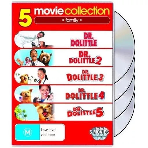 Dr. Dolittle 1 - 5 (5 Disc-Set, DVD)